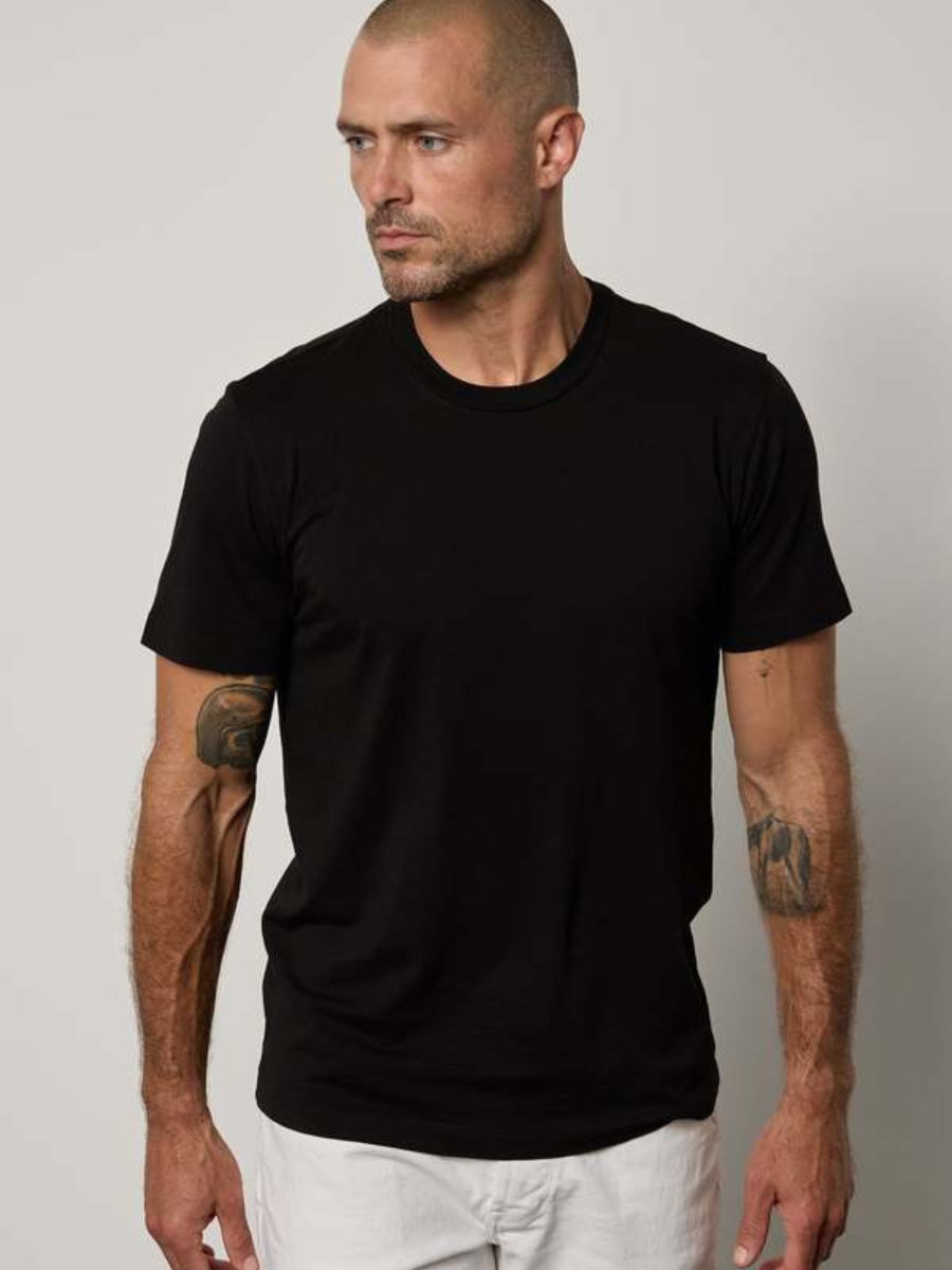 RANDY S/S CREW TOP BLACK