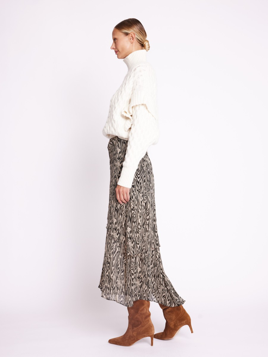 JUDITH SKIRT PRINT FAUVE