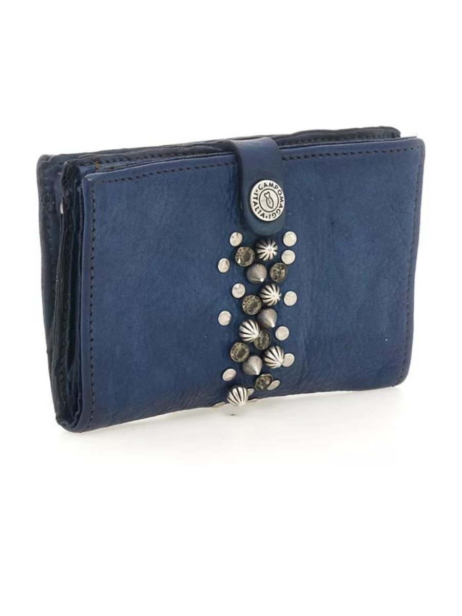 WALLET+ROCK STUDS SAPPHIRE