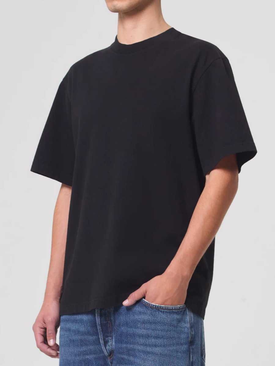 ASHA MOCK NECK TEE BLACK