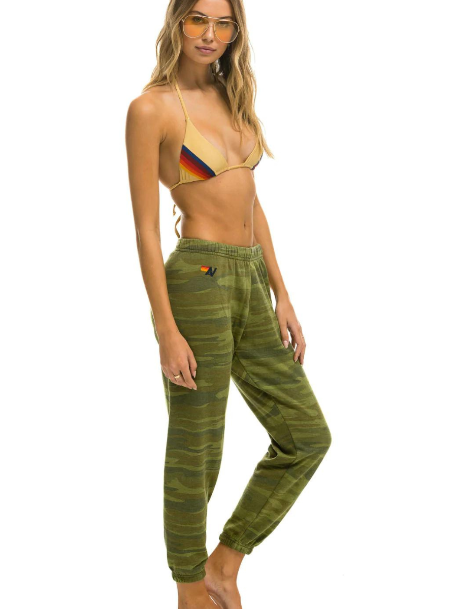 5 STRIPE WOMENS SWEATPANTS CAMO